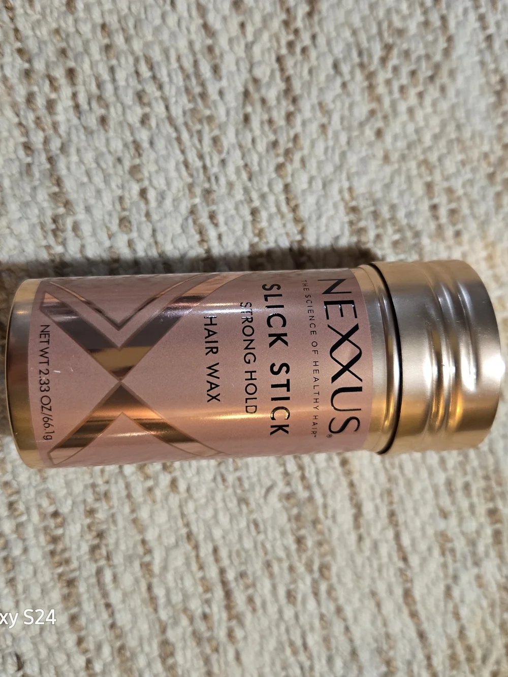Nexxus Slick Stick Hair Wax - Rose Pink with Metallic Gold Cap